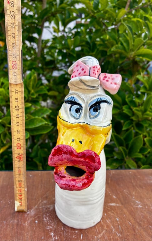 Donna Ducklip – håndlavet keramikskulptur billede 6