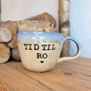 “Tid til ro” håndformet krus. – produktbillede