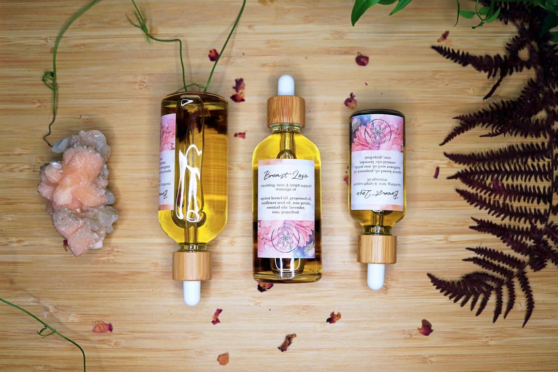 ROSE BREAST LOVE Oil | hjerteåbnende massageolie billede 3