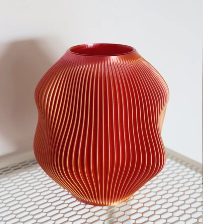 3D Print Vase Small - Rose Gold