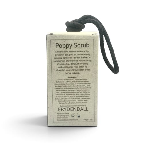 Poppy Scrub · håndlavet sæbe på snor (5)