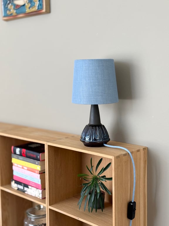 Upcycled vintage bordlampe - Søholm Keramik billede 4