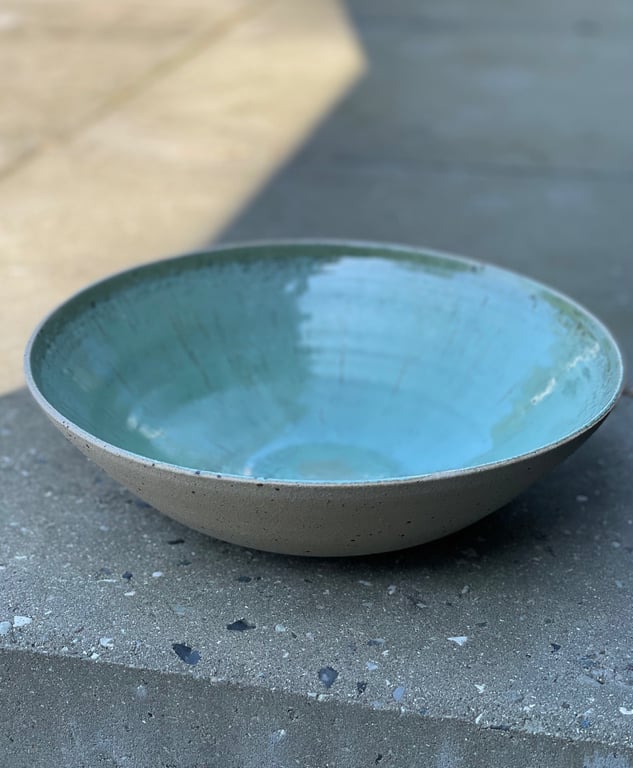Fad/salatskål, kobbergrønt - ø 27 cm billede 2
