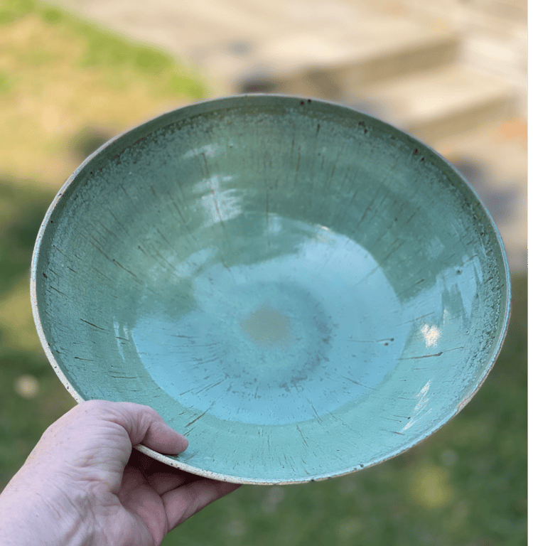 Fad/salatskål, kobbergrønt - ø 27 cm billede 3