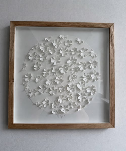 40x40cm, “Sakura”, indrammet 