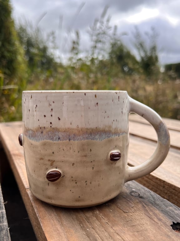Kaffebønne kop. 360 ml. H: 8,5 cm