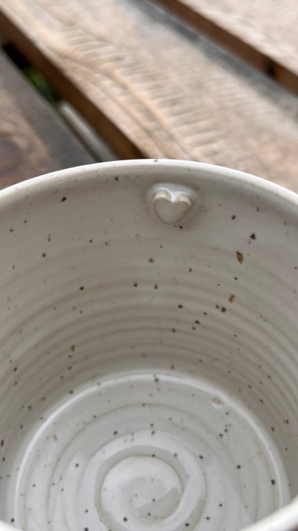 Blå far kop. 350 ml. H: 8,5 cm billede 3