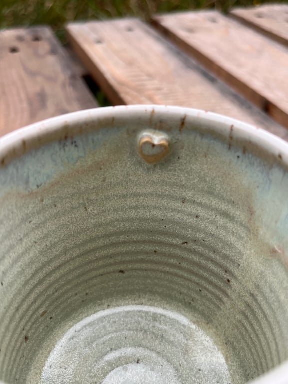 Grøn kop. 360 ml. H: 9,5 cm billede 3