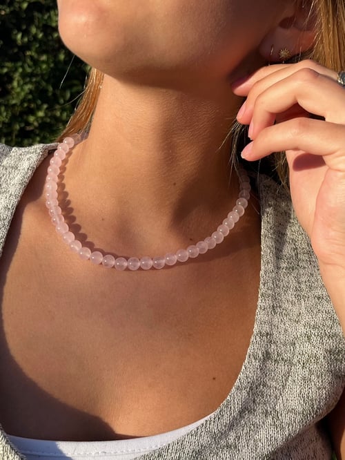 Jade halskæde - 8 mm (2)