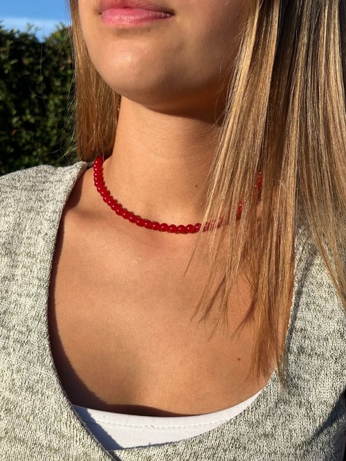 Jade halskæde - 6 mm (2)
