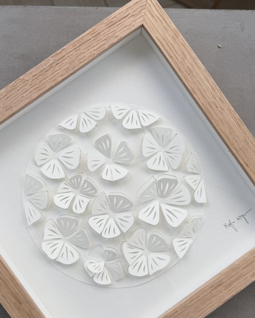 20x20cm, 3D papercut, indrammet  (3)