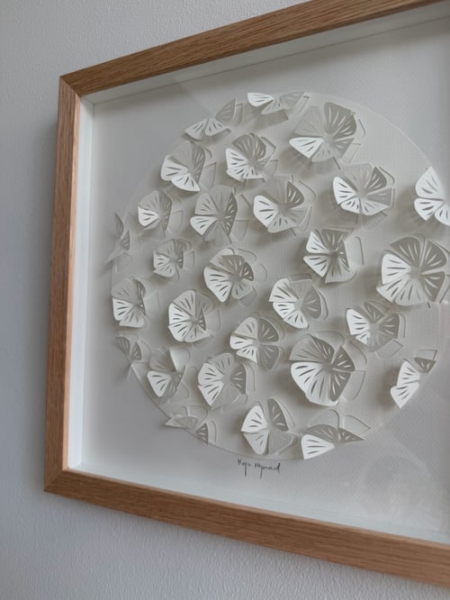30x30cm, 3D papercut, indrammet  (2)