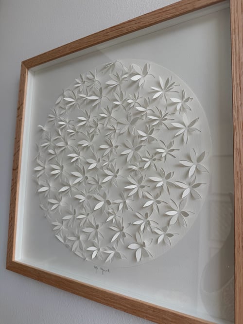 40x40cm, 3D papercut, indrammet  (3)