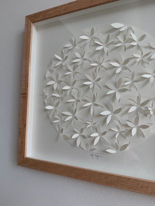 30x30cm, 3D papercut, indrammet  (2)