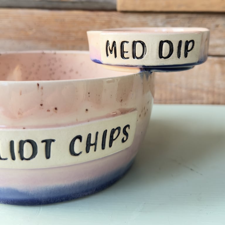 Chips og dip skål billede 4