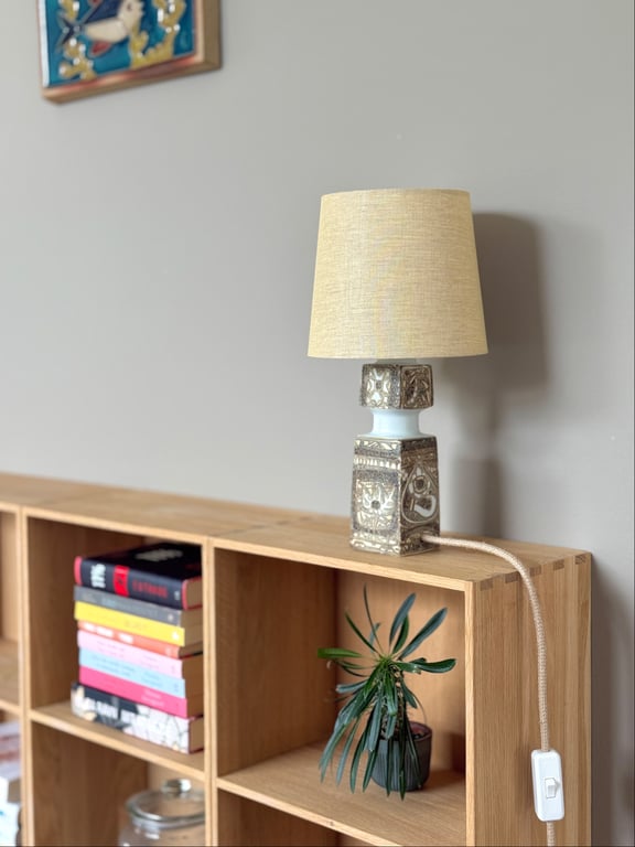 Upcycled vintage bordlampe - Royal Copenhagen billede 4