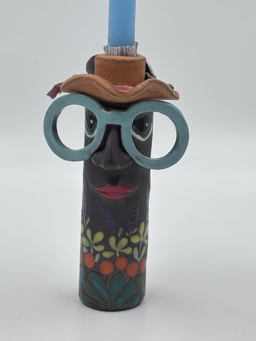 Familienhulihovedet lysestage/vase (1)
