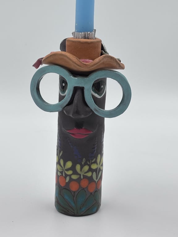Familienhulihovedet lysestage/vase