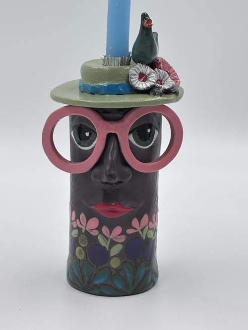 Familienhulihovedet vase/lysestage (1)