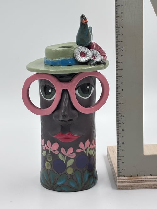 Familienhulihovedet vase/lysestage (3)