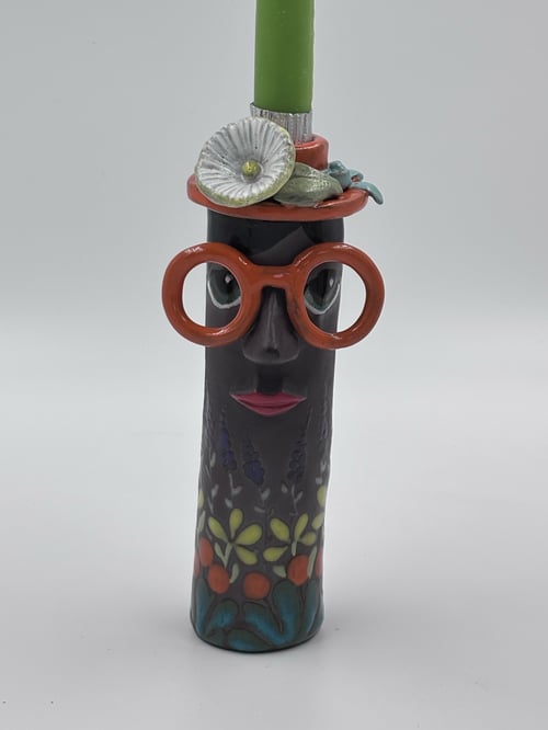 Familienhulihovedet vase/lysestage (1)