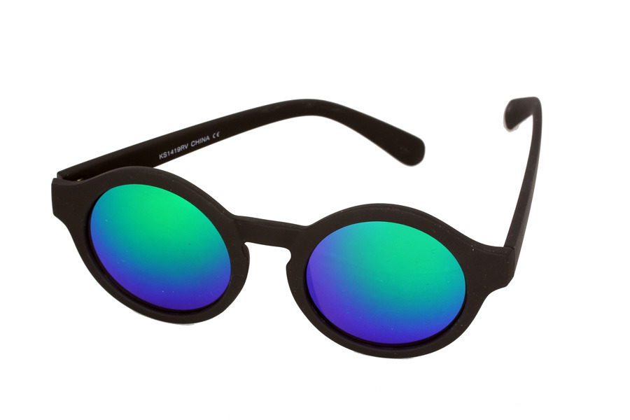 Moderne, matte Sonnenbrille, verspiegelt