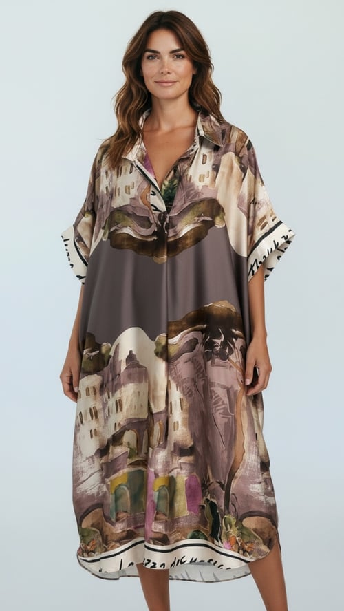 Sue viscose dress. Dusty rose/pink. Onesize 38-48. (1)