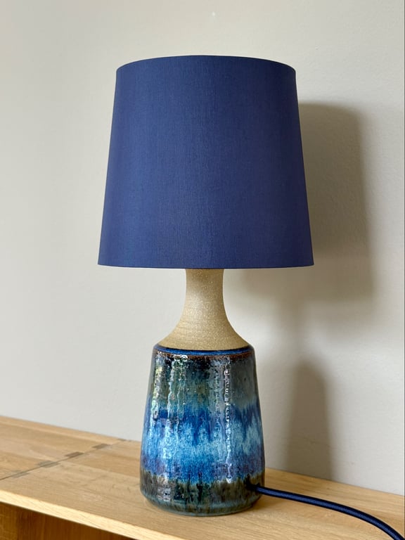 Upcycled vintage bordlampe - Søholm Keramik