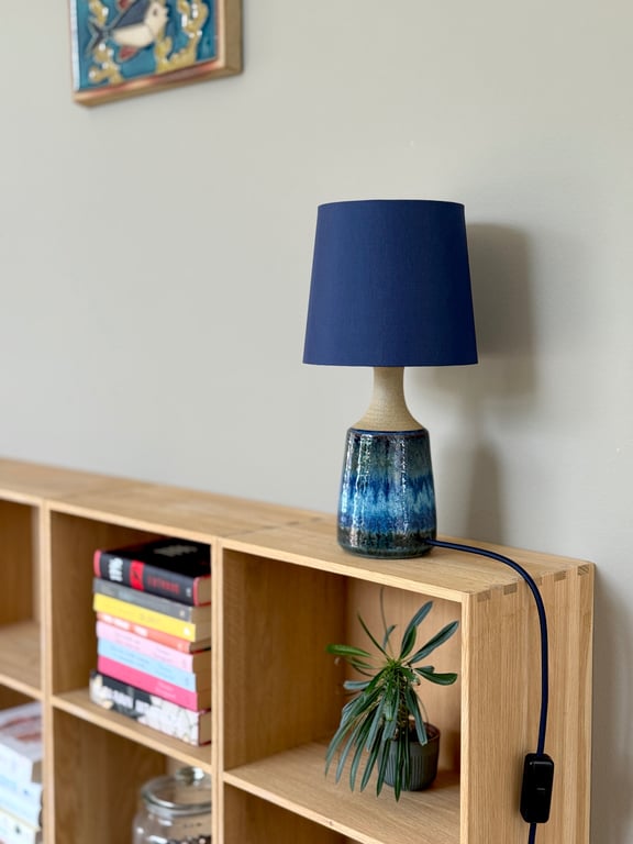 Upcycled vintage bordlampe - Søholm Keramik billede 5