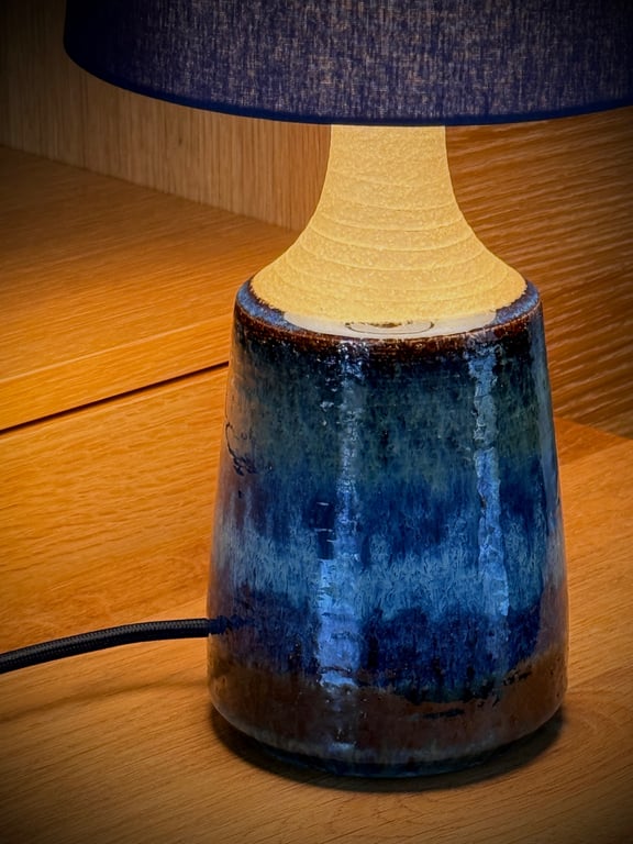 Upcycled vintage bordlampe - Søholm Keramik billede 4
