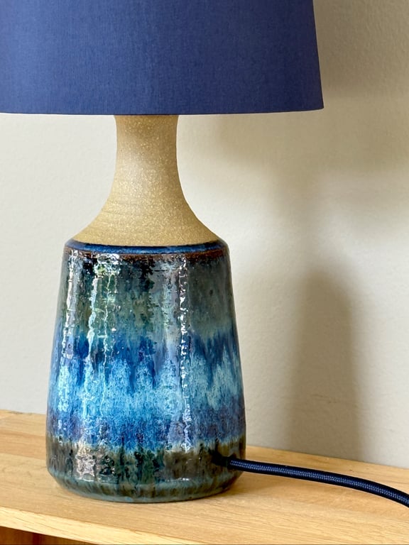 Upcycled vintage bordlampe - Søholm Keramik billede 2