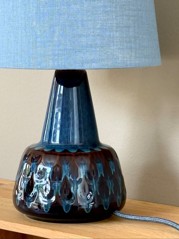 Upcycled vintage bordlampe - Søholm Keramik billede 2