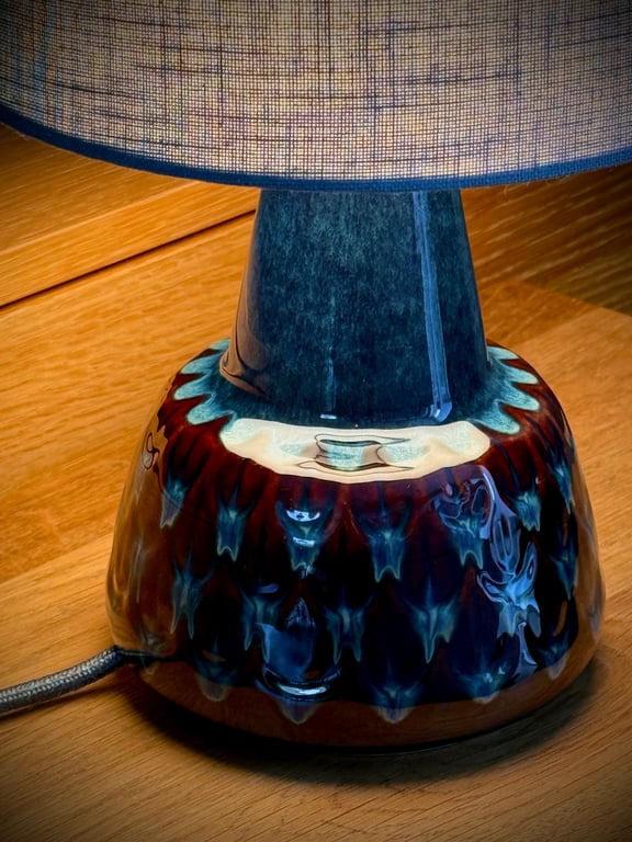 Upcycled vintage bordlampe - Søholm Keramik billede 4