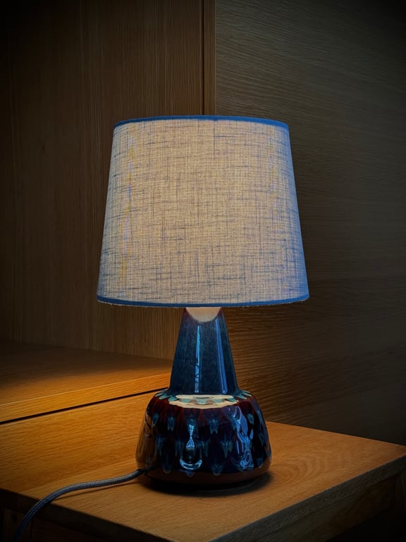 Upcycled vintage bordlampe - Søholm Keramik billede 3