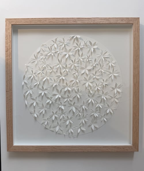 40x40cm, 3D papercut, indrammet 