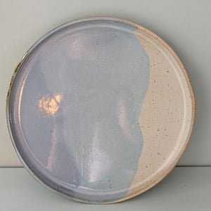 Frokosttallerken lysblå/beige – produktbillede
