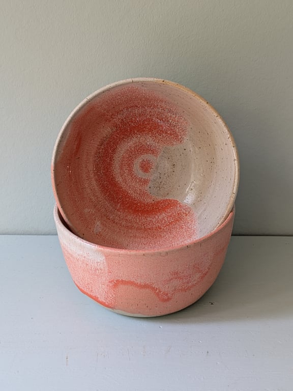 skål Orange/beige 