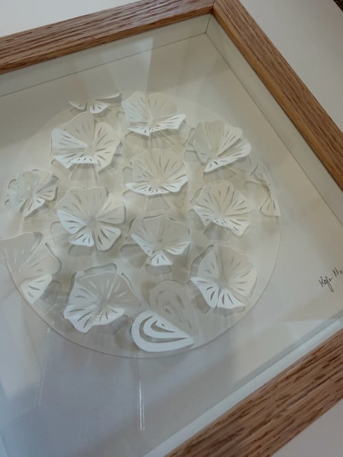 20x20cm, 3D papercut, “Love edition”, indrammet  (3)