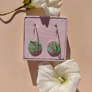pink/grøn med sterling sølv  – produktbillede