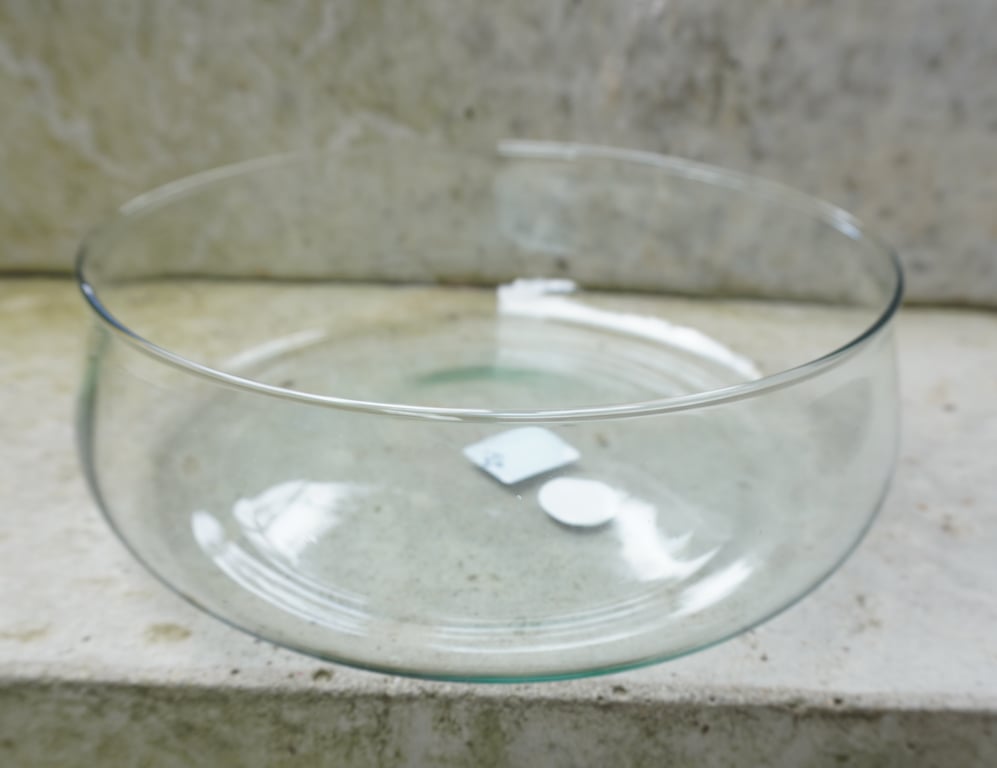 Valencia glasskål - genanvendt glas - klar 