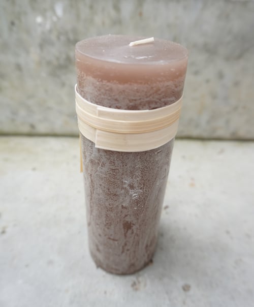 Bloklys 5x15 cm - certificeret - farven taupe 