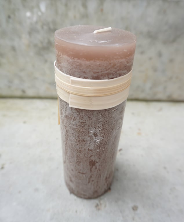 Bloklys 5x15 cm - certificeret - farven taupe 