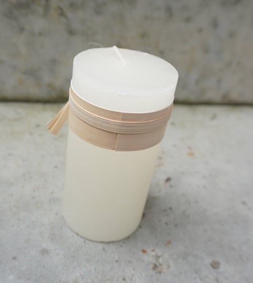 Bloklys 5x10 cm - certificeret - farven melon white  (1)