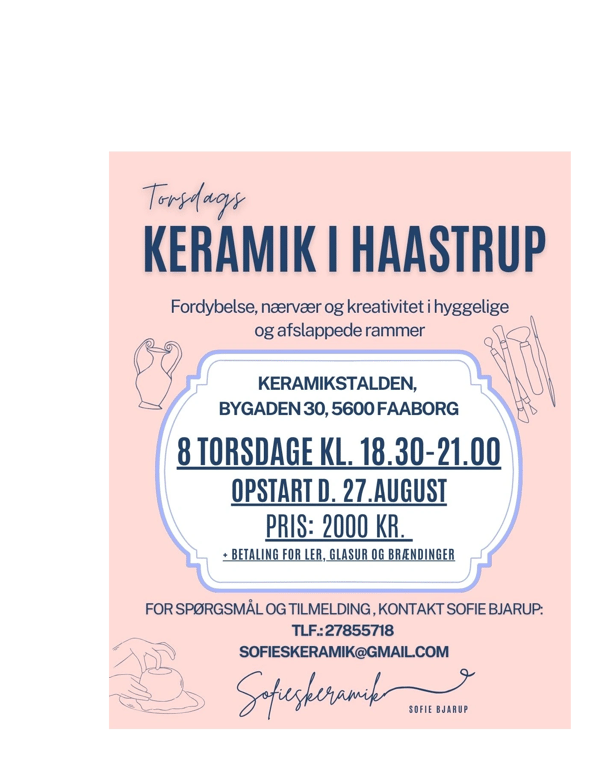 TORSDAGSKERAMIK kl. 18.30-21.00 