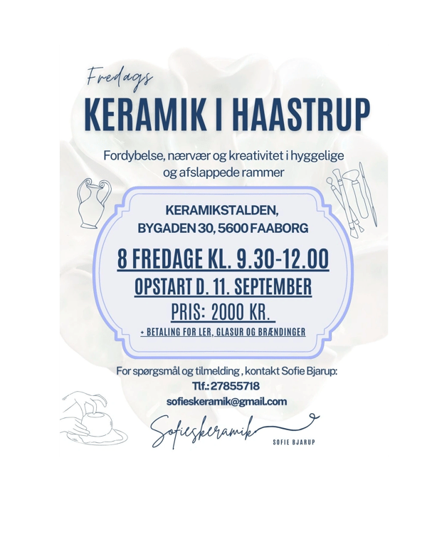 FREDAGSKERAMIK kl. 9.30-12.00