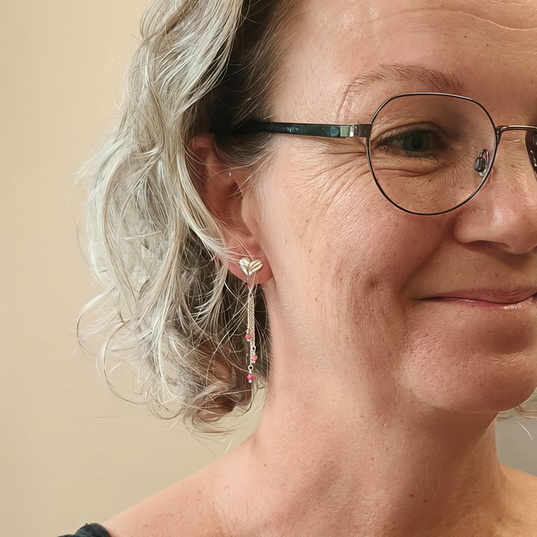 Hjerte øreringe billede 5