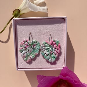pink/grøn med sterlingsølv  – produktbillede