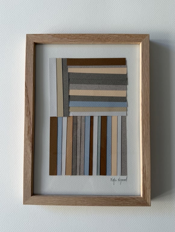 15x21cm, papirværk, indrammet 