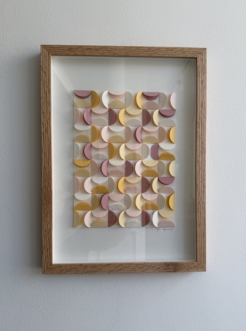 A3, papir relief, pastel, indrammet 