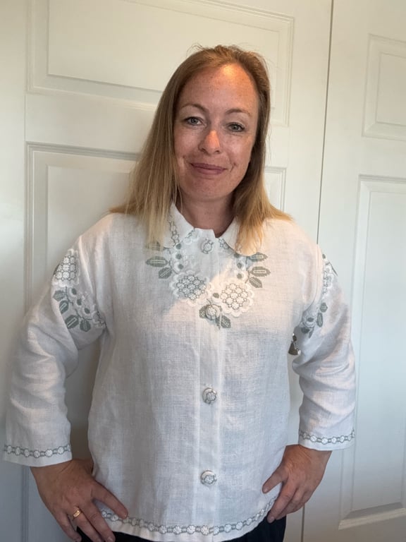 Skjorte med broderi 
